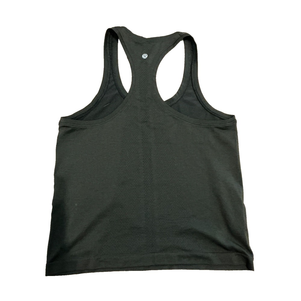 Lululemon Cool Racerback Women Sz 8 Tank Top Athletic Workout Fitness Gym Black